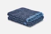 Black Clash Mohair Throw Blanket image