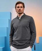 Men's cotton blend ¼ zip sweater image