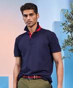 Men's classic fit contrast polo image