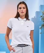 Women's classic fit tipped polo image