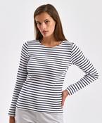 Women's Marinière coastal long sleeve tee image