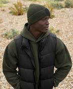 Circular fashion patch beanie image