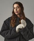Cosy ribbed-cuff gloves image