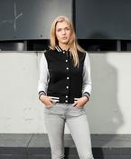 Women's sweat college jacket image