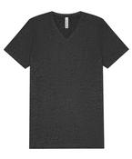 Unisex heather CVC short sleeve v-neck tee image