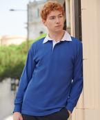 Long sleeve plain rugby shirt image