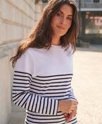 Long sleeve Breton striped T image