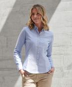 Women's modern long sleeve Oxford shirt image