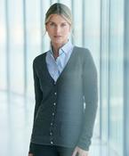 Women's v-button cardigan image