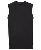 V-neck sleeveless knitted sweater