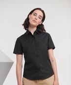 Women's short sleeve Oxford shirt image