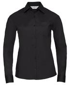Women's long sleeve polycotton easycare poplin shirt image