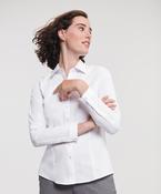 Women's long sleeve herringbone shirt image
