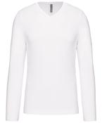 Men's long-sleeved V-neck T-shirt image