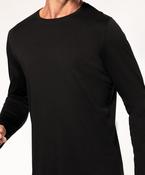 Men's long-sleeved crew neck T-shirt image