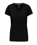 Ladies' short-sleeved V-neck T-shirt image