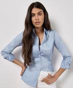 Women's corporate Oxford blouse long-sleeved (tailored fit) image