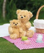 Classic jointed teddy bear image