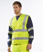 Hi-vis two-band-and-brace vest (C470) image