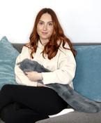 Super luxury faux fur long hot water bottle and cover image