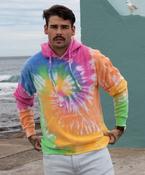 Rainbow tie-dye hoodie image