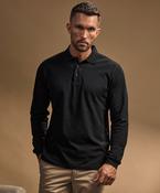 Luxury stretch long sleeve polo (1406) image