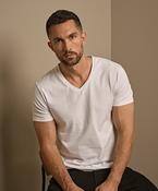 Stretch v-neck tee (401)