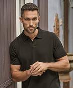 Luxury stretch v-neck polo (1404) image