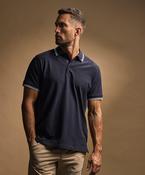 Luxury stripe stretch polo (1407) image