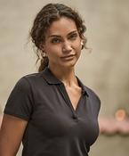 Women’s luxury stretch v-neck polo (1409) image