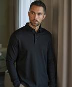 Pima cotton long-sleeve polo (1442) image