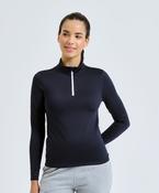 Women's TriDri® recycled long sleeve brushed back ¼ zip image
