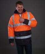 Hi-vis two-tone motorway jacket (HVP302) image