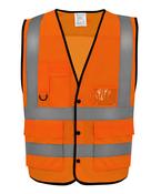 Hi-vis superior open mesh button waistcoat (HVW860) image