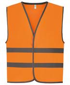 Hi-vis reflective border kids waistcoat (HVW102CH) image