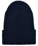 Recycled yarn ribbed knit beanie (1504RY) image