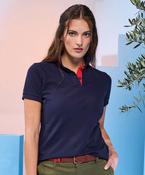 Women's contrast polo image