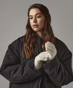 Cosy ribbed-cuff gloves image
