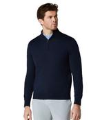 1/4-zip merino blend sweater image