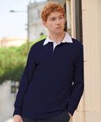 Long sleeve plain rugby shirt image