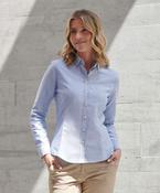 Women's modern long sleeve Oxford shirt image