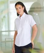 Women's short sleeve classic Oxford shirt image