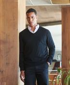 Cashmere touch acrylic v-neck jumper image