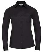 Women's long sleeve polycotton easycare poplin shirt image