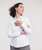Women's long sleeve herringbone shirt image