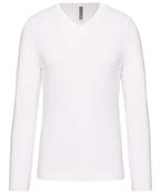 Men's long-sleeved V-neck T-shirt