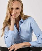 Women's stretch Oxford shirt long-sleeved (tailored fit) image