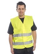 Hi-vis two-band vest (C474) image