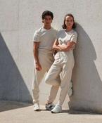Unisex sustainable fashion cuffed joggers image