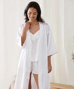 Women's satin robe image